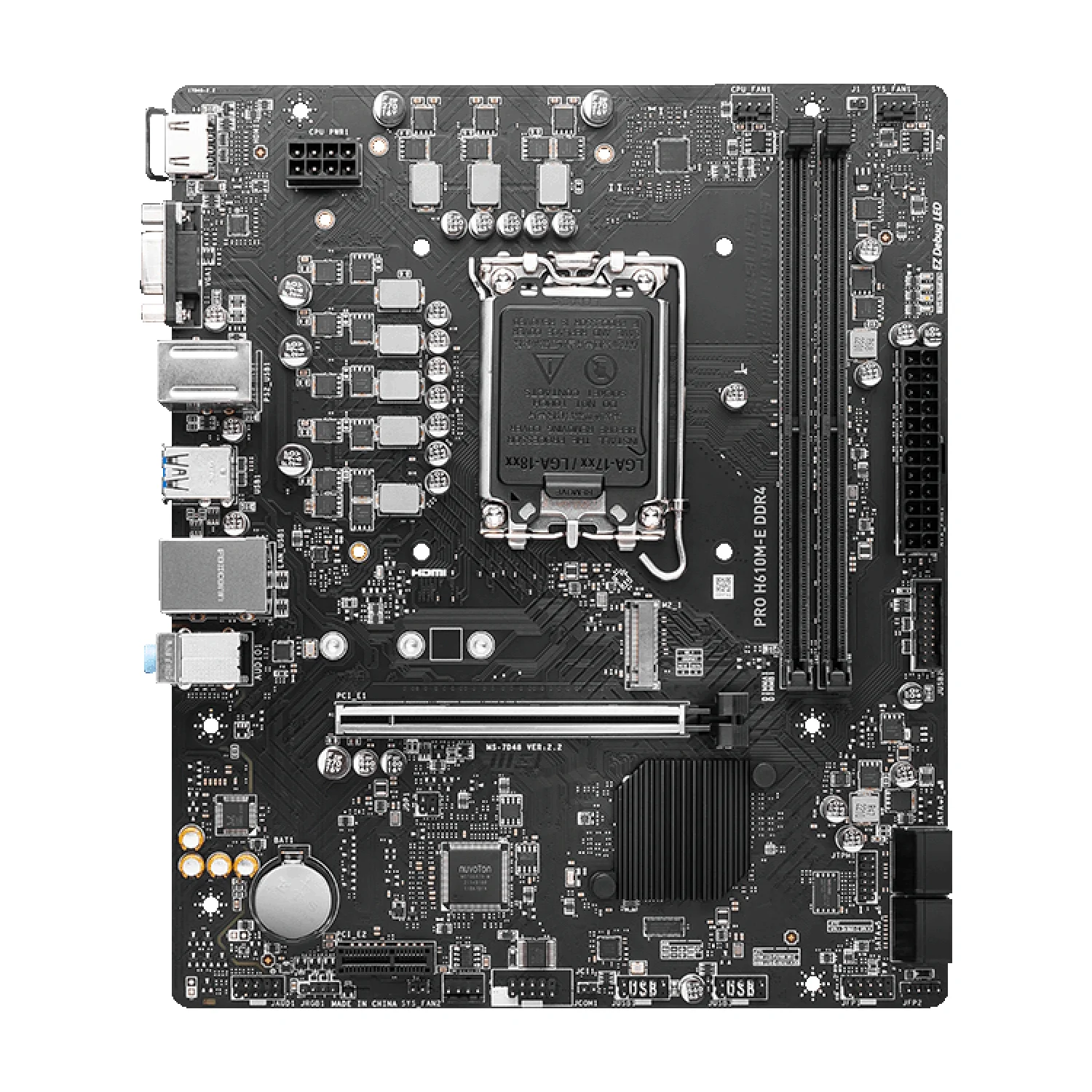 MSI PRO H610M-E DDR4 motherboard Intel H610 LGA 1700 micro ATX - image 2