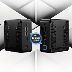 MSI Cubi NUC 1M Intel Core 7 150U Desktop PC, NUC, SFF, Mini Computer, HTPC, (16GB RAM, 1TB Storage, Windows 11 PRO), Intel Graphics/DDR5/Dual ThunderBolt 4/Dual HDMI/Dual LAN/WiFi 6E/BT 5.3/VESA - image 4