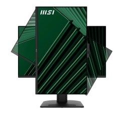 MSI Pro MP275QPDG 27 Inch Monitor, QHD (2560 x 1440), 100Hz, IPS, 1ms, 2x HDMI 2.0b, 1x DP 1.2a input, 1x DP 1.2a output, 1x Type-C (DP alt.) w/ 98W PD, 1x LAN, 4xUSB 5Gbps Type-A, 1x USB 5Gbps Type-B, Built-in Speakers, Webcam, Daisy Chain, HDR Ready, Anti-Glare, Anti-Flicker, Less Blue light, TÜV Certified, VESA, Kensington, 4-Way adjustable stand, Black - image 5