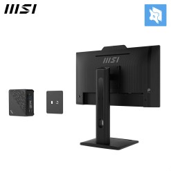 MSI Pro MP242PMG 23.8 Inch Monitor, FHD (1920 x 1080), 120Hz, IPS, 1ms, 1x HDMI 1.4b, 1x DP 1.2a, 1x D-Sub(VGA), 2xUSB 5Gbps Type-A, 1x USB 5Gbps Type-B, Built-in Speakers, Webcam, Anti-Glare, Anti-Flicker, Less Blue light, TÜV Certified, VESA, Kensington, Black - image 8