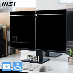 MSI Pro MP245G 24 Inch Monitor, FHD (1920 x 1080), 100Hz, IPS, 1ms, 1x HDMI 1.4b, 1x DP 1.2a output, 1x D-Sub(VGA), Built-in Speakers, Anti-Glare, Anti-Flicker, Less Blue light, TÜV Certified, VESA, Kensington, Black - image 6