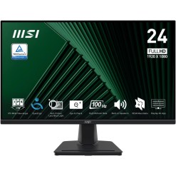 MSI Pro MP245G 24 Inch Monitor, FHD (1920 x 1080), 100Hz, IPS, 1ms, 1x HDMI 1.4b, 1x DP 1.2a output, 1x D-Sub(VGA), Built-in Speakers, Anti-Glare, Anti-Flicker, Less Blue light, TÜV Certified, VESA, Kensington, Black - image 8