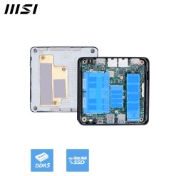 MSI Cubi NUC AI 1UMG Intel Core Ultra 7 155H, Barebone, NUC, SFF, Mini Computer, HTPC, (NO RAM, NO Storage, NO OS), Intel Graphics/DDR5/Dual ThunderBolt 4/Dual HDMI/Dual LAN/WiFi 6E/BT 5.3/VESA - image 8