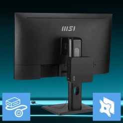MSI Cubi Z AI 8M AMD Ryzen 9 8945HS, Barebone, NUC, SFF, Mini Computer, HTPC, (NO RAM, NO Storage, NO OS), AMD Radeon Graphics/DDR5/Dual HDMI/Dual LAN/WiFi 6E/BT 5.3/VESA - image 7