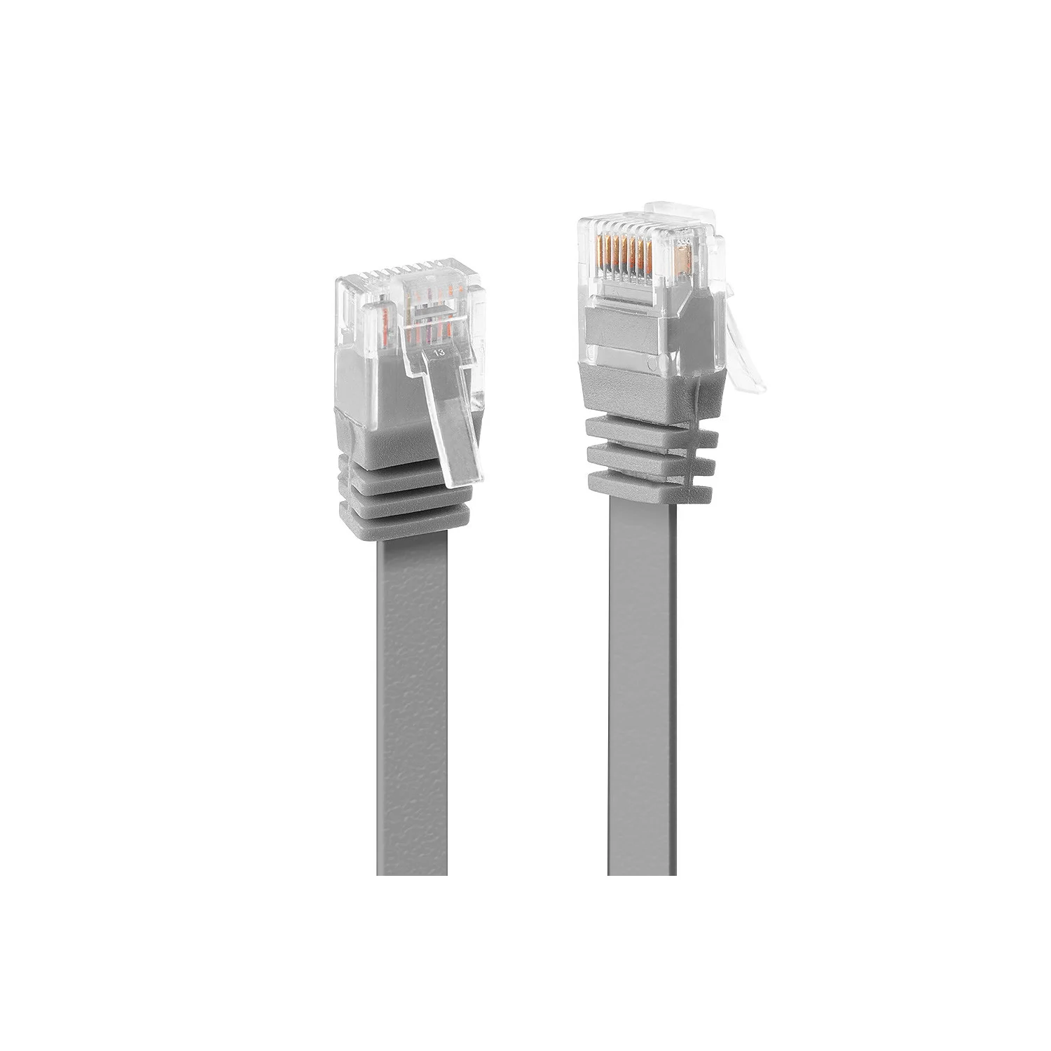 Lindy 5m Cat.6 U/UTP Flat Network Cable, Grey
