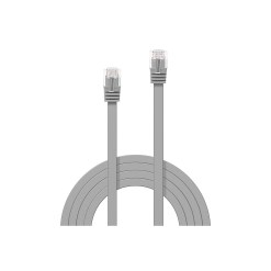 Lindy 5m Cat.6 U/UTP Flat Network Cable, Grey - image 2