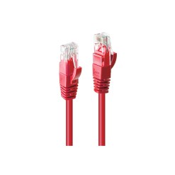 Lindy 0.3m Cat.6 U/UTP Network Cable, Red