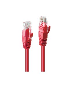 Lindy 5m Cat.6 U/UTP Network Cable, Red