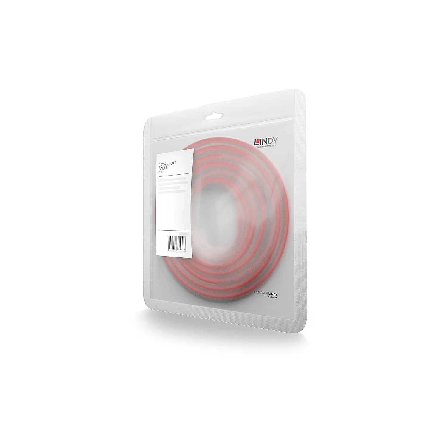 Lindy 30m Cat.6 U/UTP Network Cable, Red - image 2