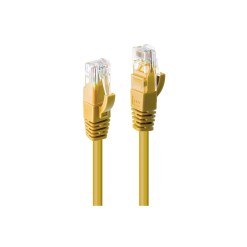 Lindy 0.3m Cat.6 U/UTP Network Cable, Yellow