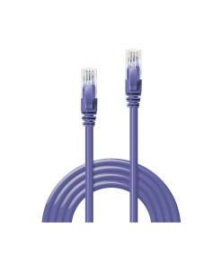 Lindy 5m Cat.6 U/UTP Network Cable, Purple