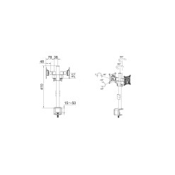 Multibrackets M VESA Deskmount Officeline Dual B2B White - image 6
