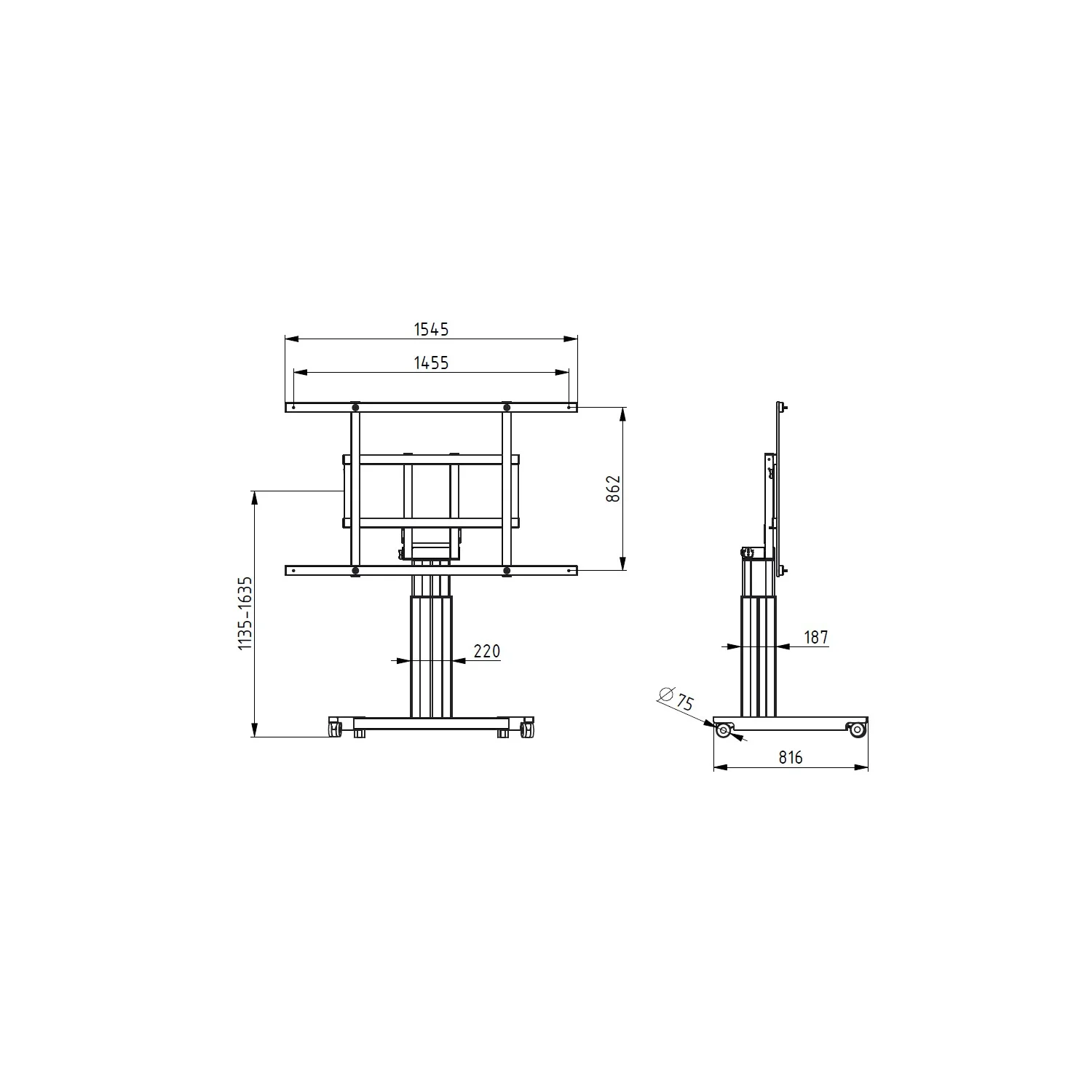 Multibrackets M CISCO Webexboard/ Spark Board Kit 70 for Manual & Motorzied Mount HD/SD - image 3