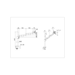 Multibrackets M VESA Deskmount Officeline Single II Black - image 5