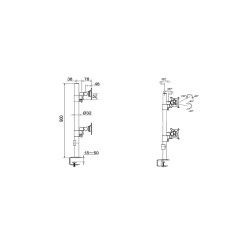 Multibrackets M VESA Deskmount Officeline Dual Vertical Black - image 6