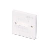 Lindy CAT6 Single Wall Plate with 2 x Angled RJ-45 Shuttered Socket, Unshielded