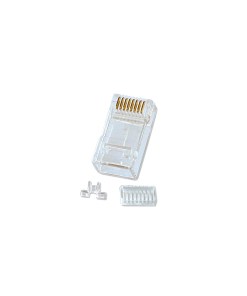 Lindy Unshielded RJ-45 Male Connector, 8 Pin CAT6, Pack of 10