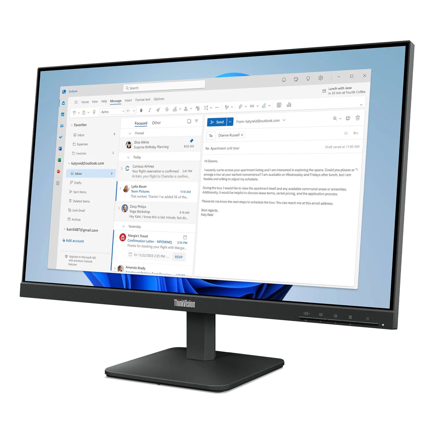 Lenovo ThinkVision S24-4e Monitor - image 2
