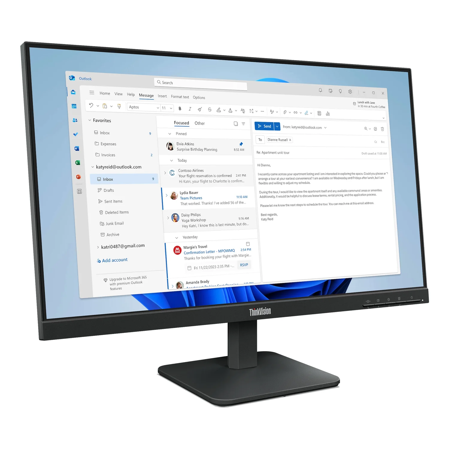 Lenovo ThinkVision S24-4e Monitor - image 3