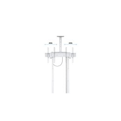 Multibrackets M Motorized Floorstand 120kg White incl cabinet & camerashelf - image 9
