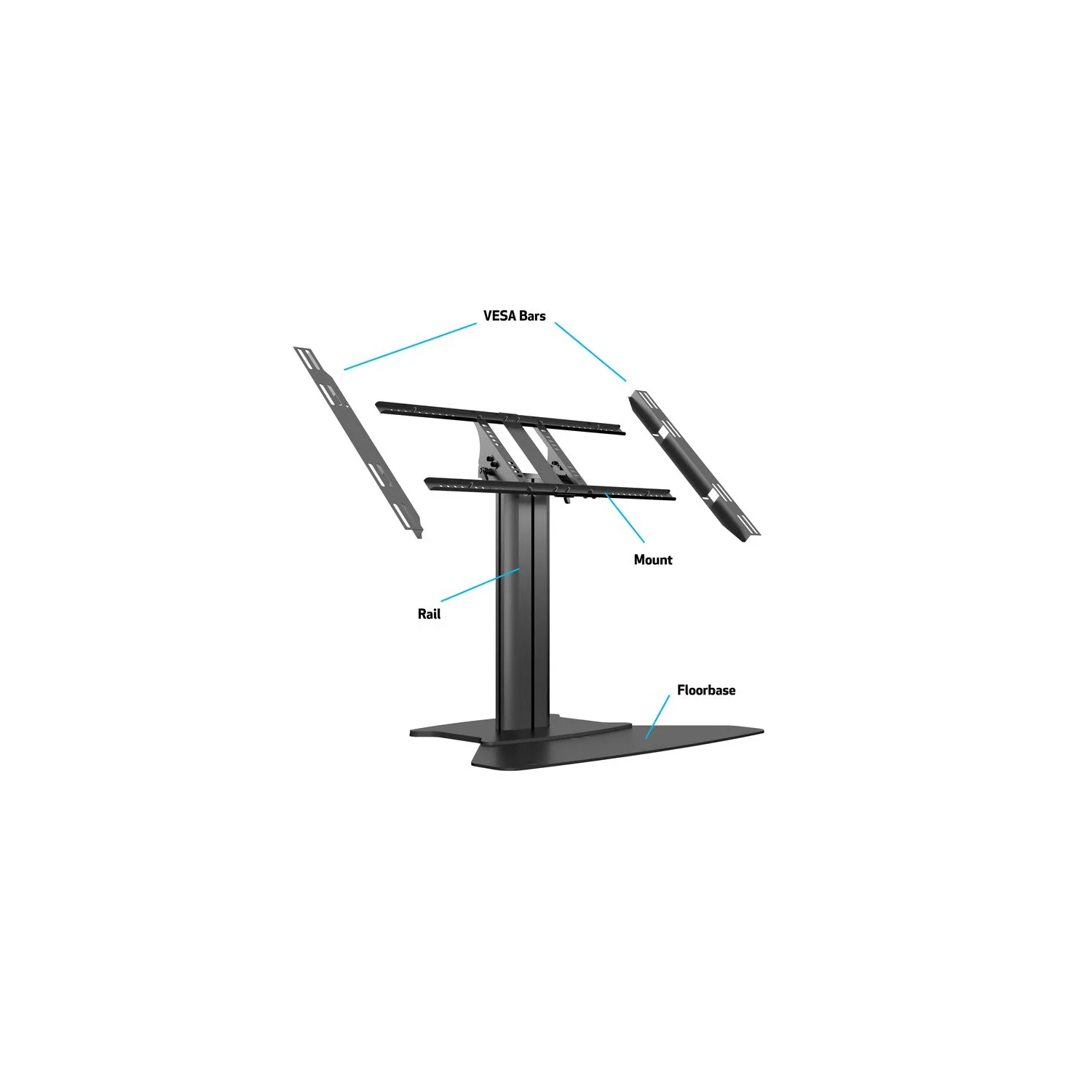 Multibrackets M Public Display Stand 80 HD Floorbase Single Black - image 7