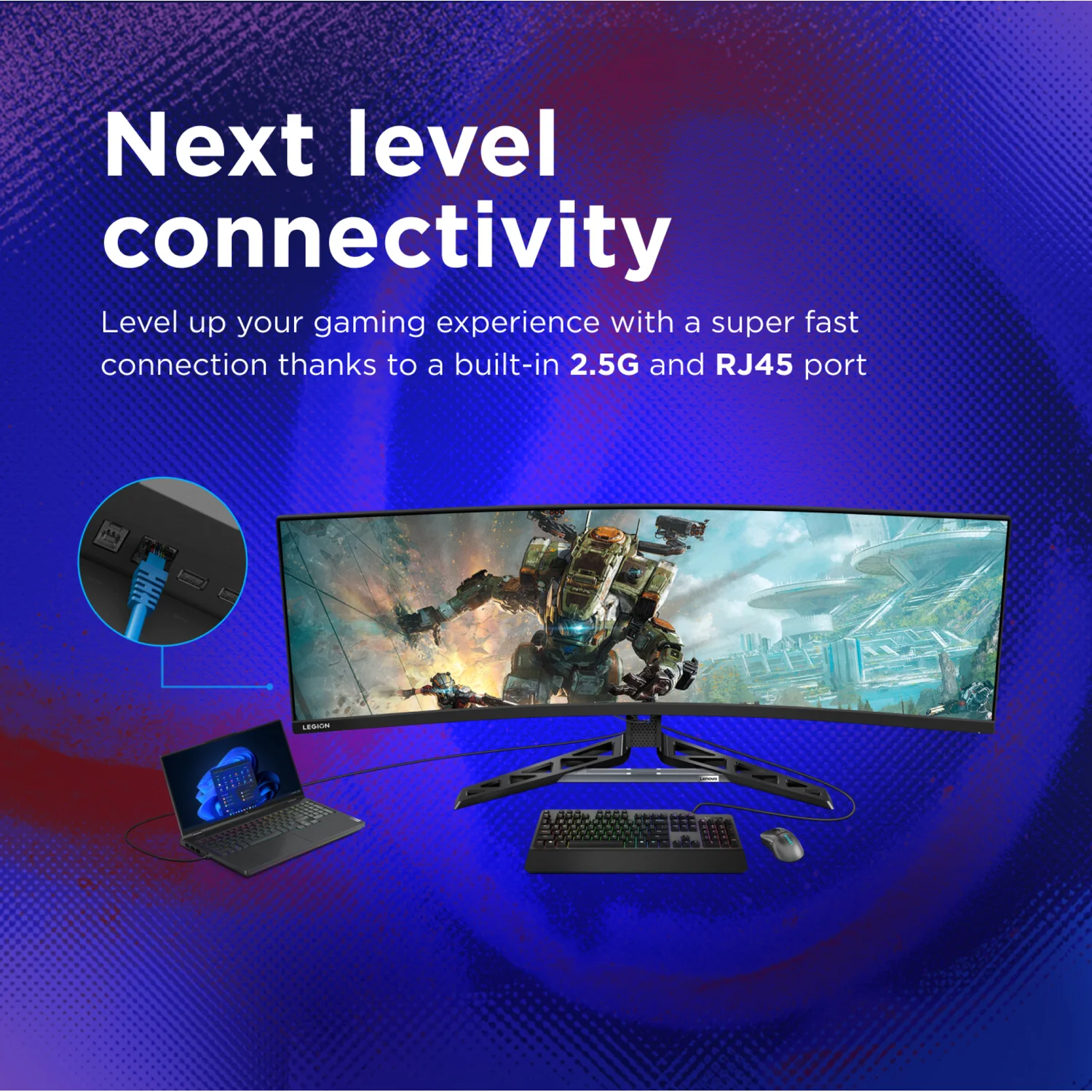 Lenovo Legion R45w-30 computer monitor 113 cm (44.5") 5120 x 1440 pixels DQHD LED Black - image 3