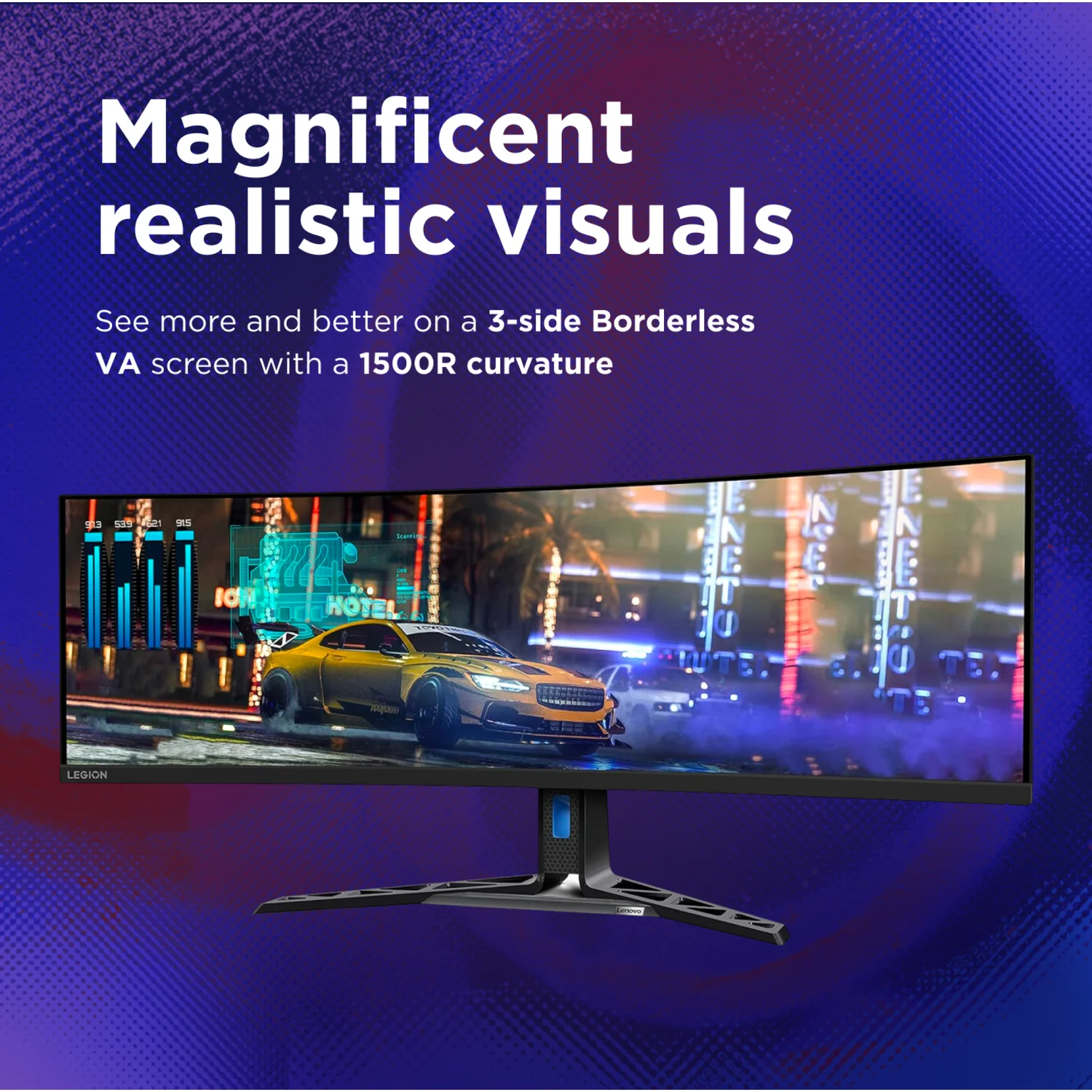 Lenovo Legion R45w-30 computer monitor 113 cm (44.5") 5120 x 1440 pixels DQHD LED Black - image 5