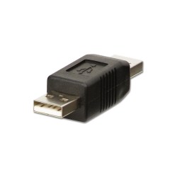 Lindy USB Adapter, USB A Male to A Male Gender Changer