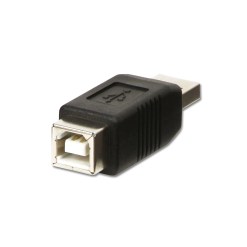 Lindy USB Adapter, USB A Male to B Female