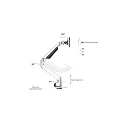 Multibrackets M VESA Gas Lift Arm Single Silver - image 7