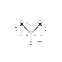 Multibrackets M VESA Gas Lift Arm Dual White - image 9