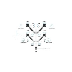 Multibrackets M VESA Gas Lift Arm Quad White - image 9