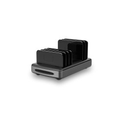 Lindy 73436 charging station organizer Freestanding Aluminium, Plastic Black, Grey - image 2