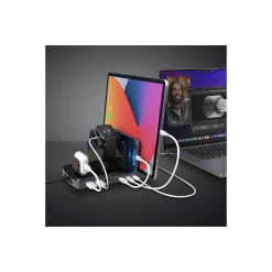 Lindy 73436 charging station organizer Freestanding Aluminium, Plastic Black, Grey - image 4