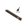 Lindy 1U 6 Way UK Sockets, Horizontal PDU with IEC C14 Cable