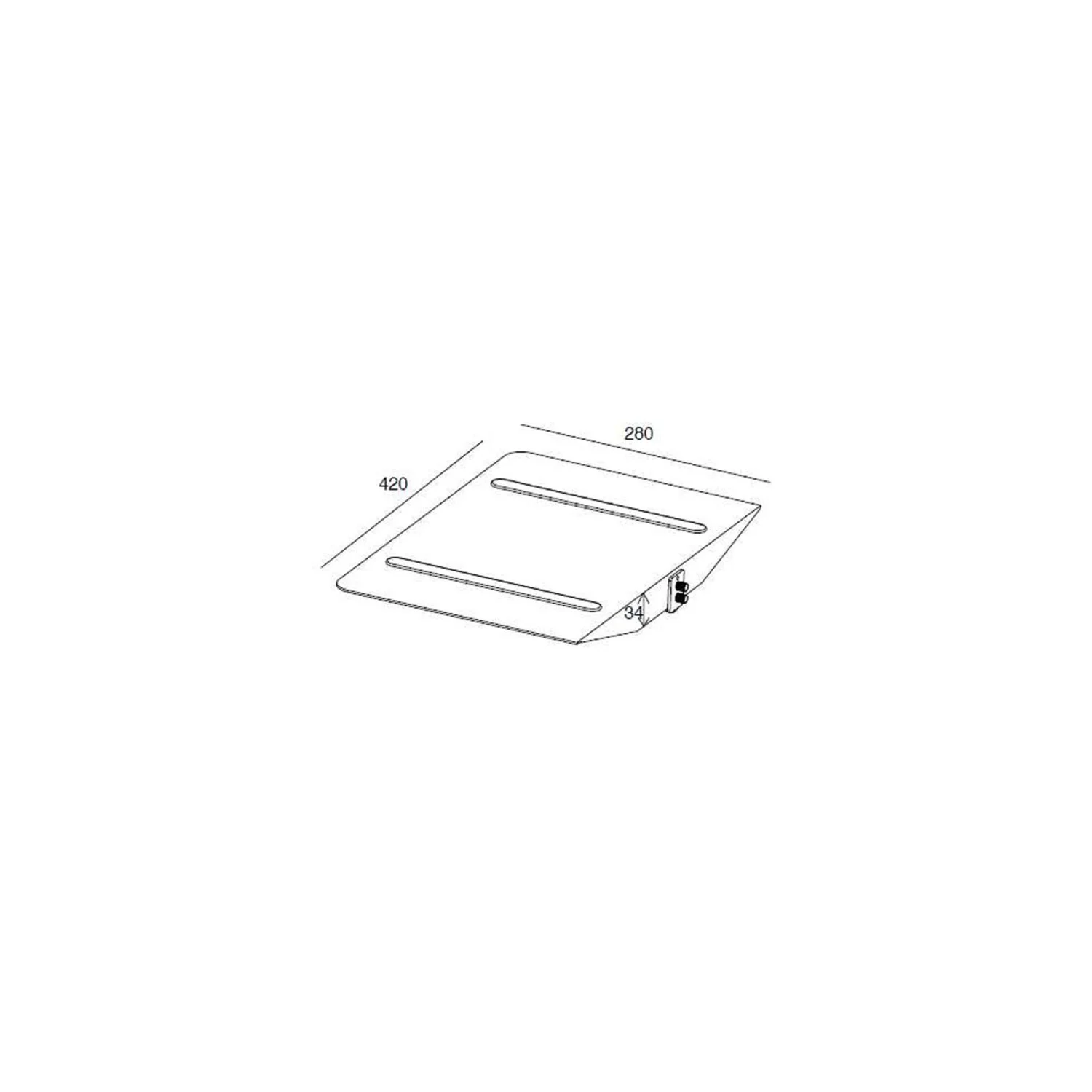 Multibrackets M Public Display Stand Shelf Black - image 7