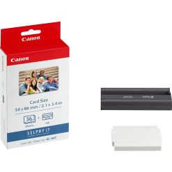 Canon KC-36IP Colour Ink + 54 x86 mm Paper Set, 36 Sheets