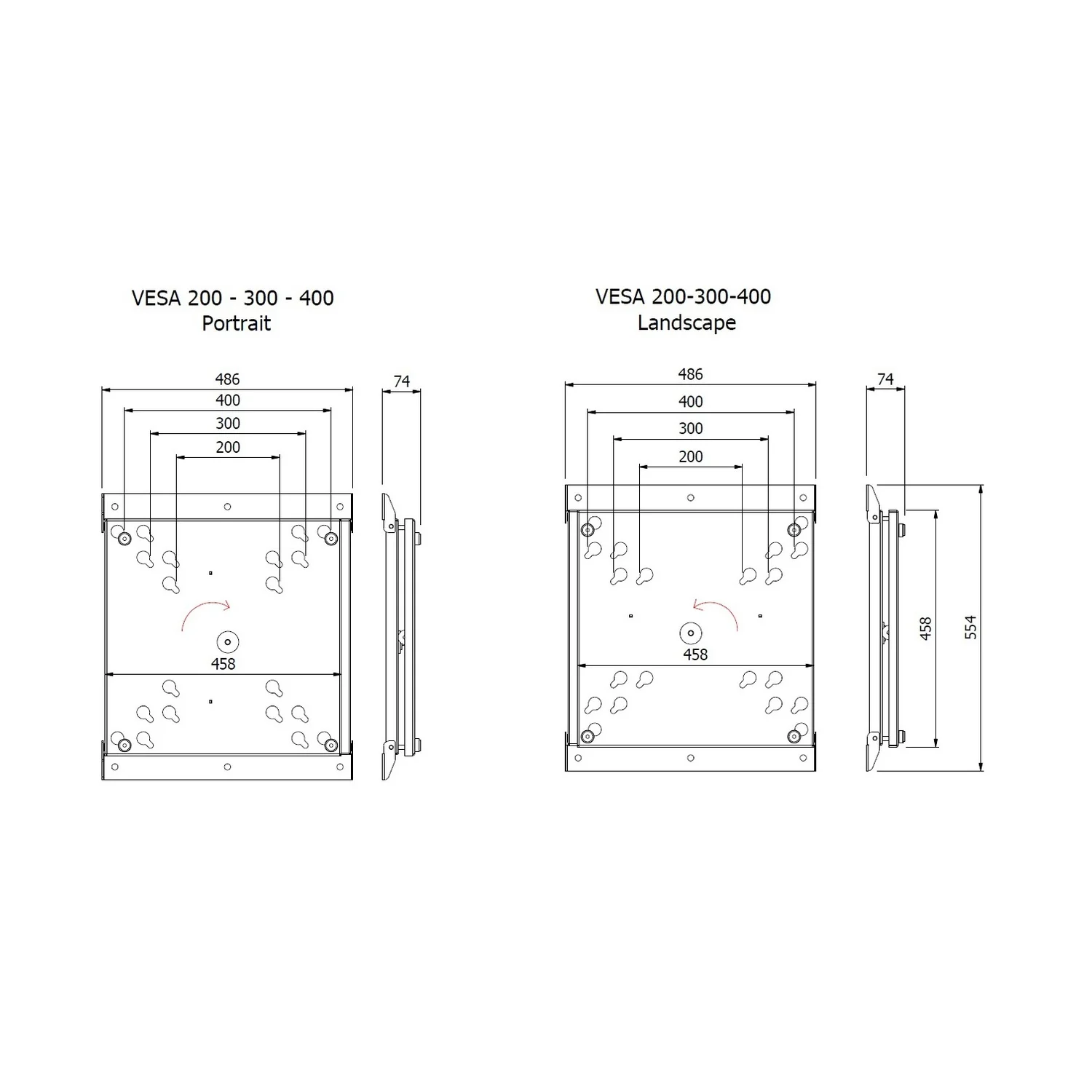 Multibrackets M VESA Wallmount Flip 200/300/400 - image 7