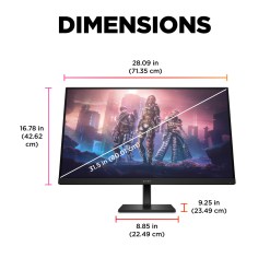HP OMEN by HP 31.5 inch QHD 165Hz Gaming Monitor - OMEN 32q - image 7