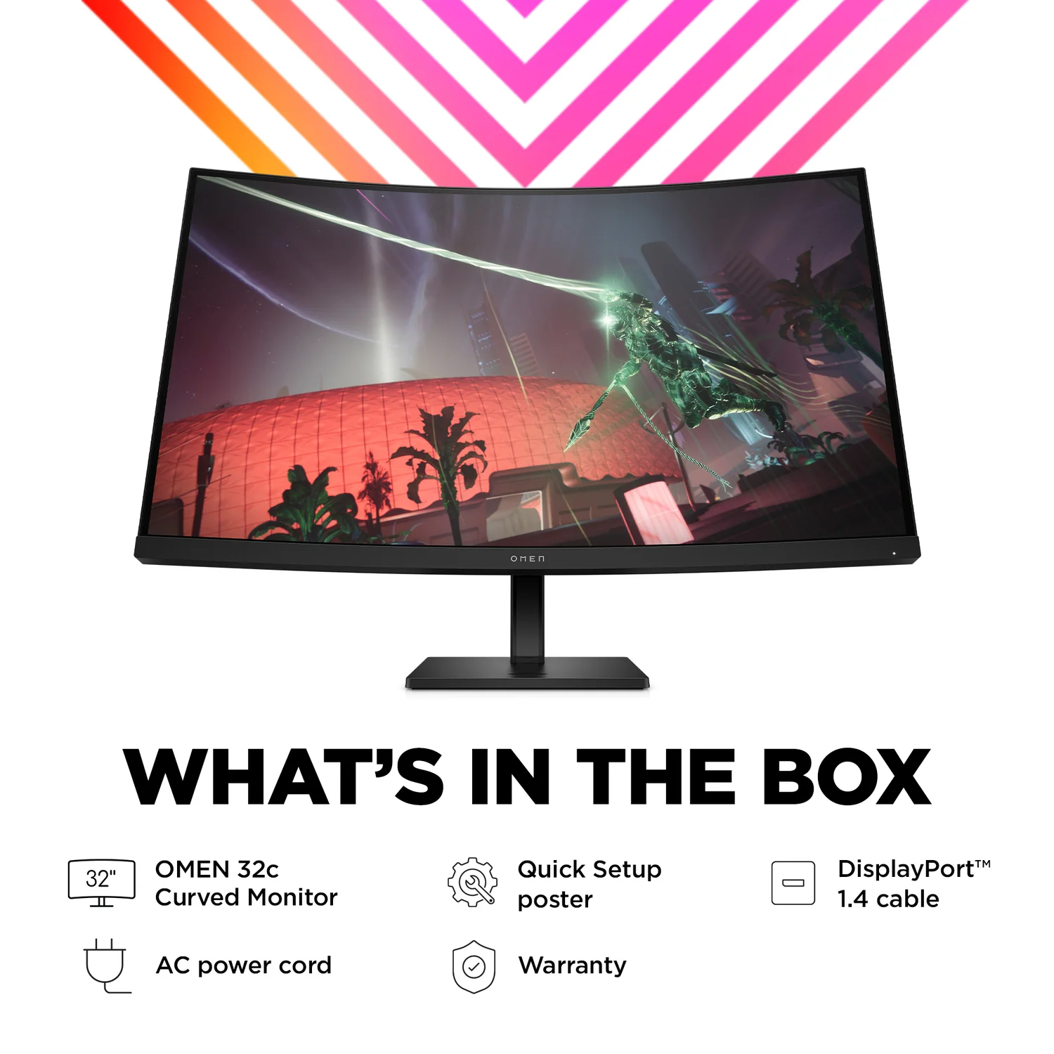 HP OMEN by HP 31.5 inch QHD 165Hz Curved Gaming Monitor - OMEN 32c - image 5
