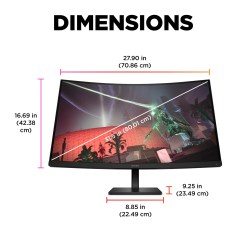 HP OMEN by HP 31.5 inch QHD 165Hz Curved Gaming Monitor - OMEN 32c - image 6