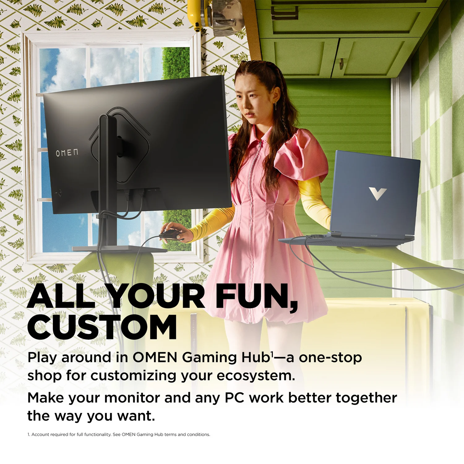 HP OMEN by HP 31.5 inch QHD 165Hz Curved Gaming Monitor - OMEN 32c - image 9