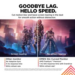 HP OMEN by HP 34 inch WQHD 165Hz Curved Gaming Monitor - OMEN 34c - image 10