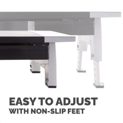 Fellowes Computer Monitor Stand with 5 Height Adjustments - Office Suites Monitor Riser with Storage Tray - Ergonomic Adjustable Monitor Stand for Computers - Max Weight 36KG/Max Size 28