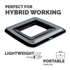 Fellowes Laptop Stand for Desk - I-Spire Quick Lift Adjustable Laptop Stand for the Home and Office - Portable Laptop Stand with 7 Height Adjustments - Max Monitor Size 17