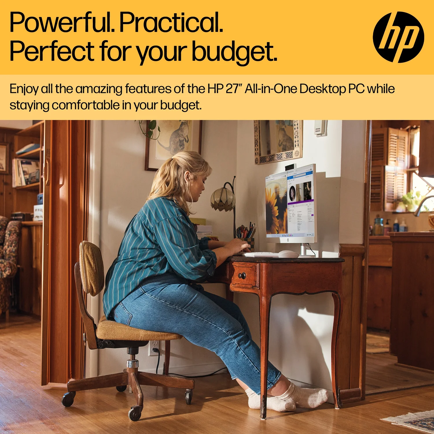 HP 27-cr0017na AMD Ryzen™ 3 7320U 68.6 cm (27") 1920 x 1080 pixels All-in-One PC 8 GB LPDDR5-SDRAM 512 GB SSD Windows 11 Home Wi-Fi 6 (802.11ax) White - image 9