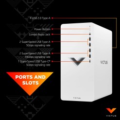 HP Victus by HP 15L TG02-0035na AMD Ryzen™ 5 5600G 16 GB DDR4-SDRAM 512 GB SSD NVIDIA GeForce RTX 3050 Windows 11 Home Tower PC Black - image 5