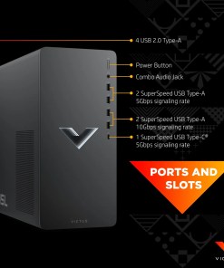 Victus by HP 15L TG02-0036na Intel® Core™ i5 i5-12400F 8 GB DDR4-SDRAM 1 TB SSD NVIDIA® GeForce® GTX 1650 SUPER Windows 11 Home Tower PC Black
