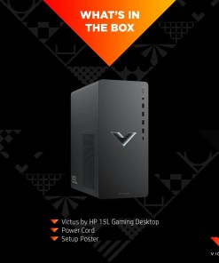 Victus by HP 15L TG02-0036na Intel® Core™ i5 i5-12400F 8 GB DDR4-SDRAM 1 TB SSD NVIDIA® GeForce® GTX 1650 SUPER Windows 11 Home Tower PC Black