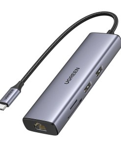 Ugreen USB-C to 2*USB3.0+HDMI+RJ 45+SD&TF+PD port Hub